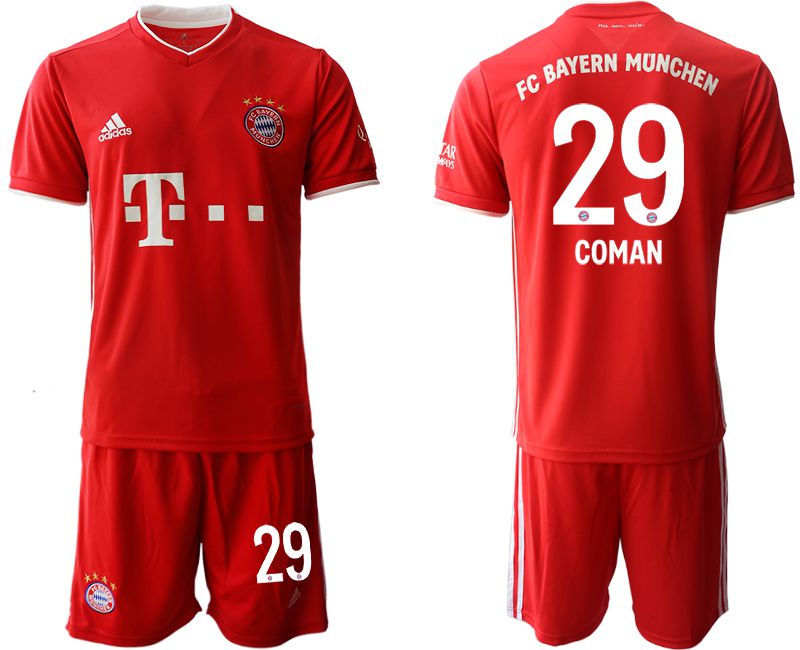 Men 2020-2021 club Bayern Munich home #29 red Soccer Jerseys->->Soccer Club Jersey